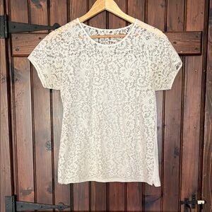 Madewell Lace Blossom Tee - Sm